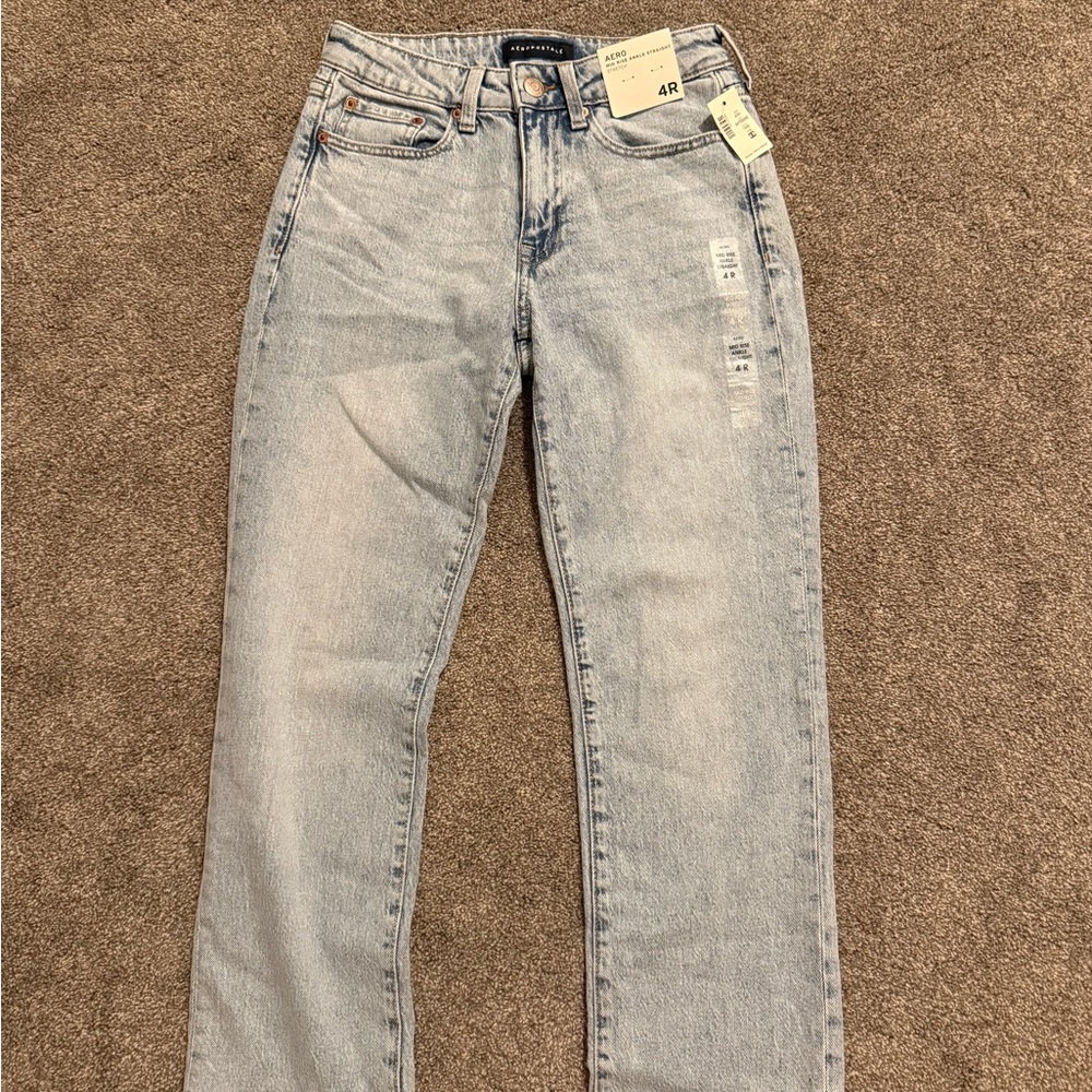 AEROPOSTALE; Women’s 4, TAGS INCLUDED, Blue Straight Leg Jeans